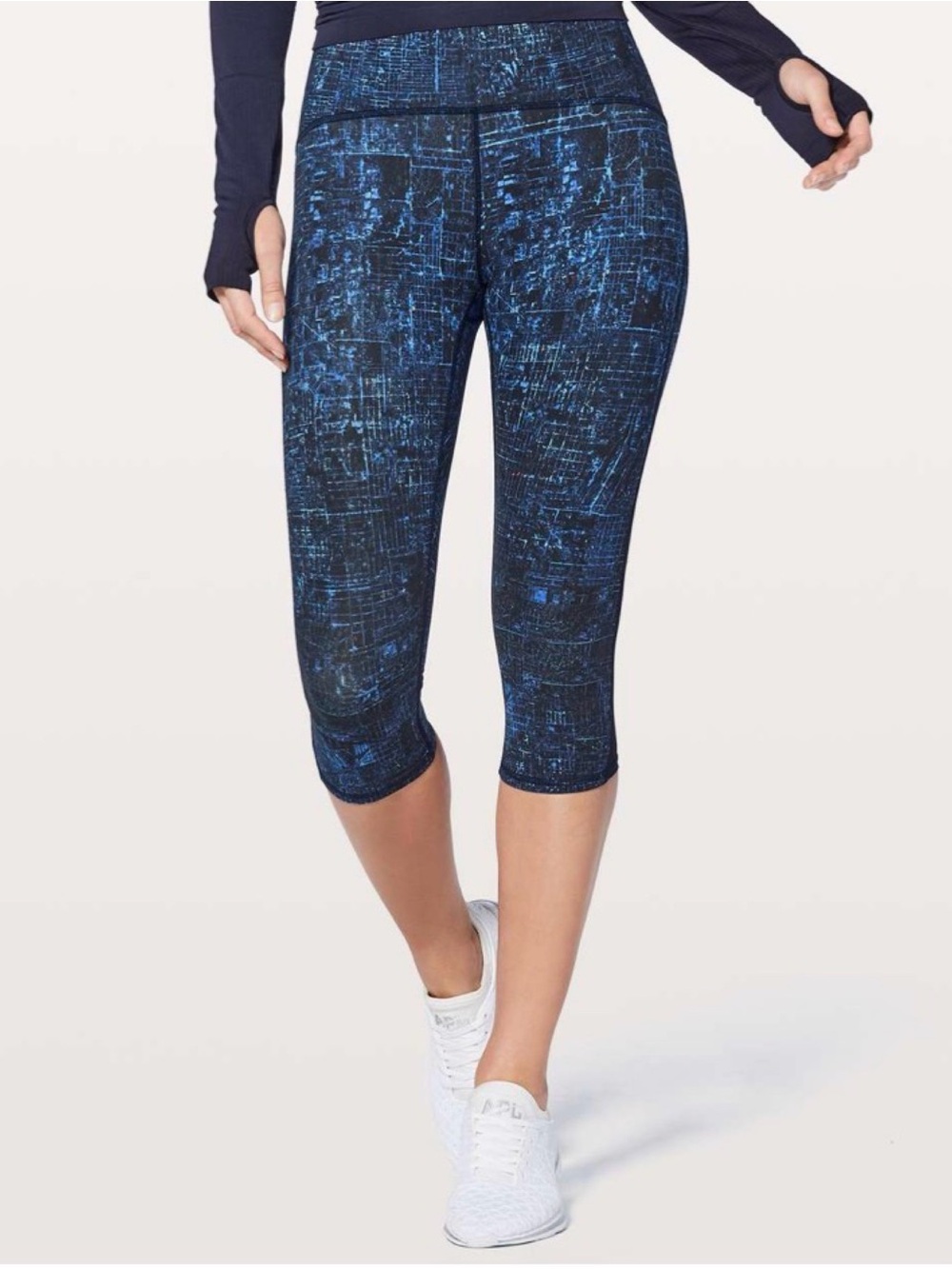Lululemon Train Times Crop 17" City Lights Multi Black / Black 2